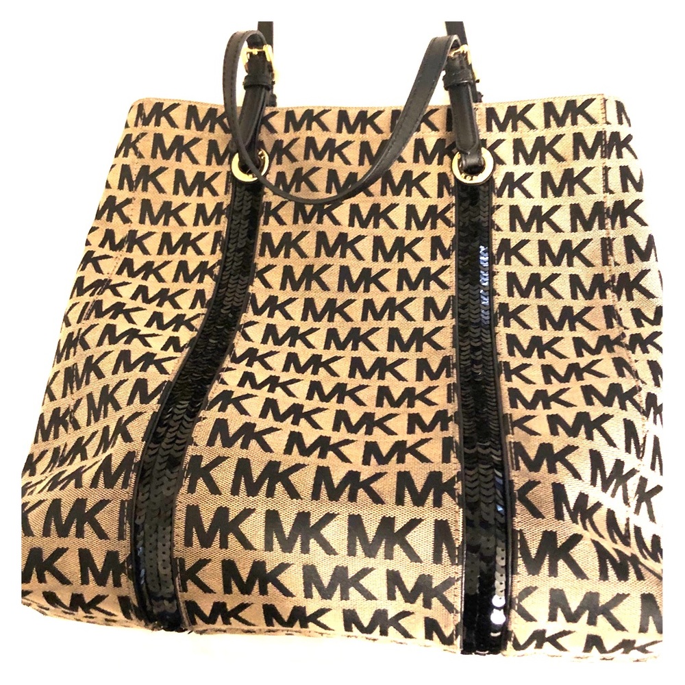 MICHAEL KORS Sequin Stripes Tote